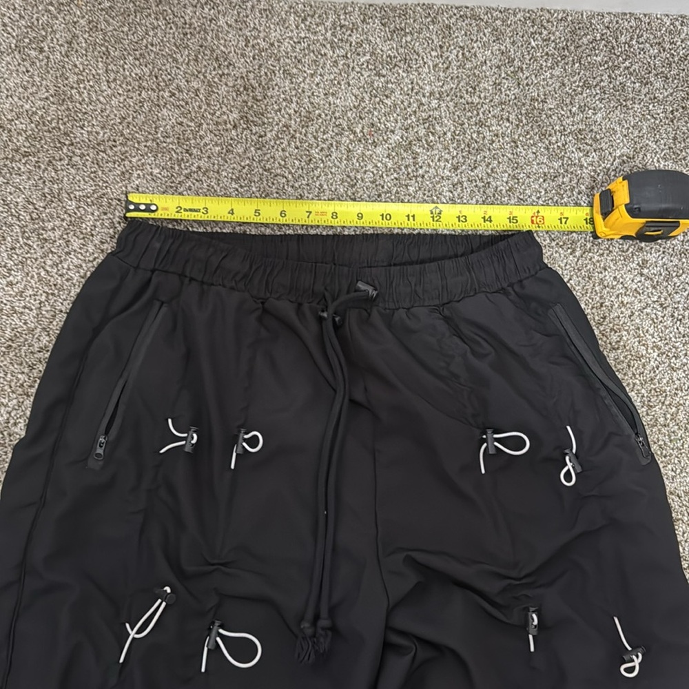 MNML Men's Bungee Cord Pants Size XXL In Black/White - Picture 4 of 8
